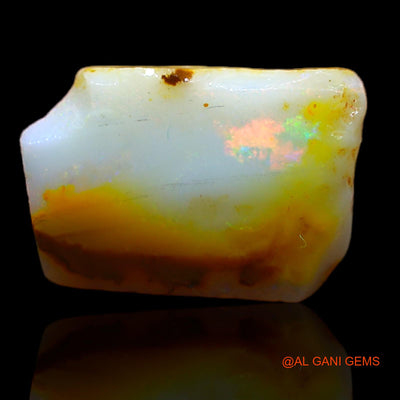 Natural Untreated Fire Opal Loose Gemstone Fancy Rough From Australia 5.00 Cts 14x10x4 mm RB-241
