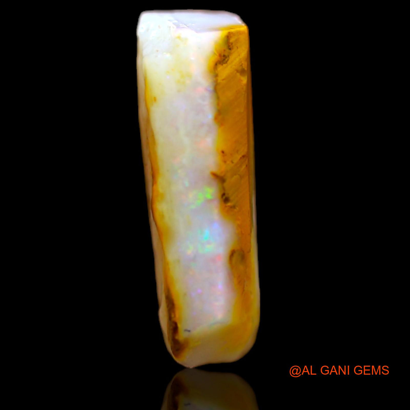 Natural Untreated Fire Opal Loose Gemstone Fancy Rough From Australia 5.00 Cts 14x10x4 mm RB-241