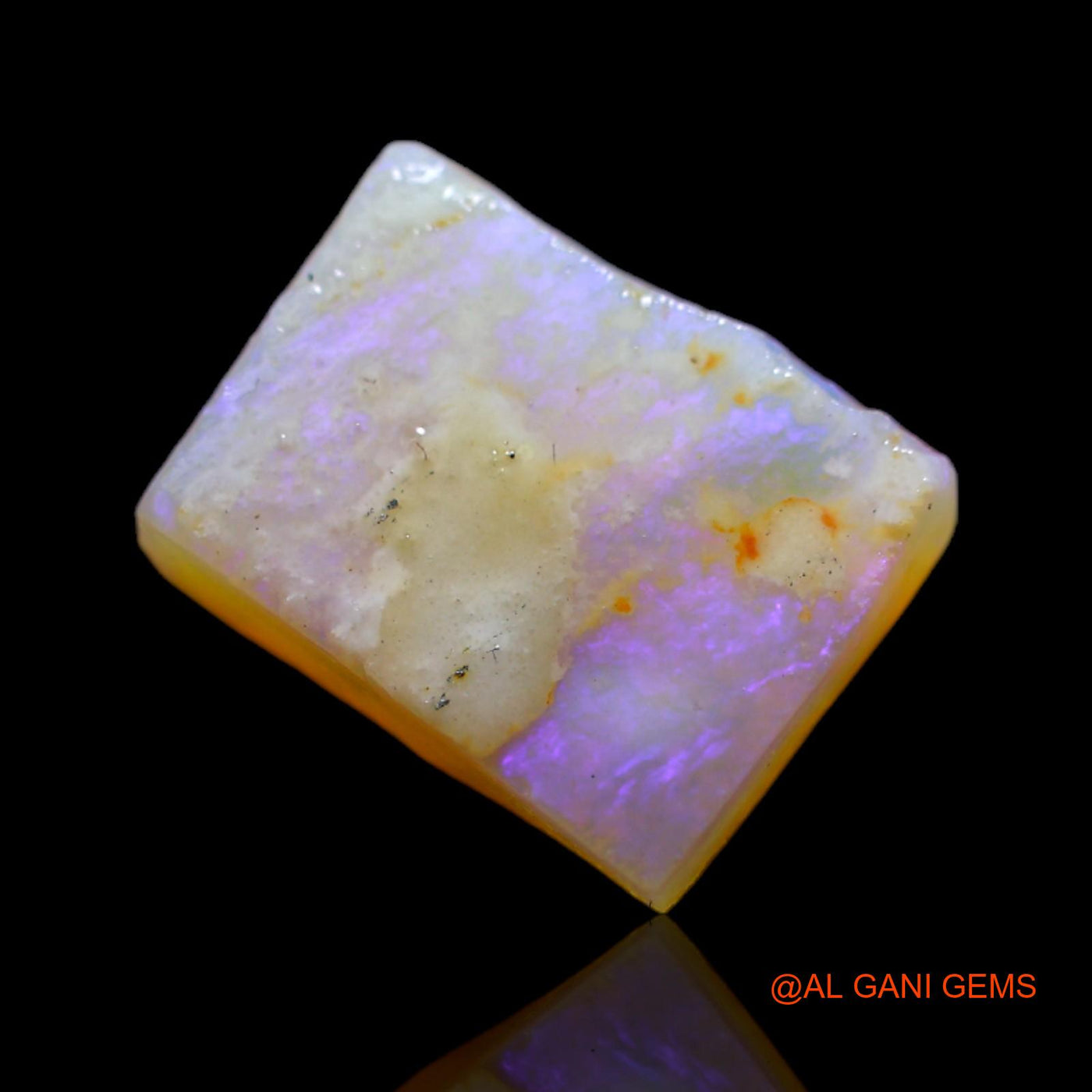 Natural Untreated Fire Opal Loose Gemstone Fancy Rough From Australia 4.10 Cts 13x10x3 mm RB-245