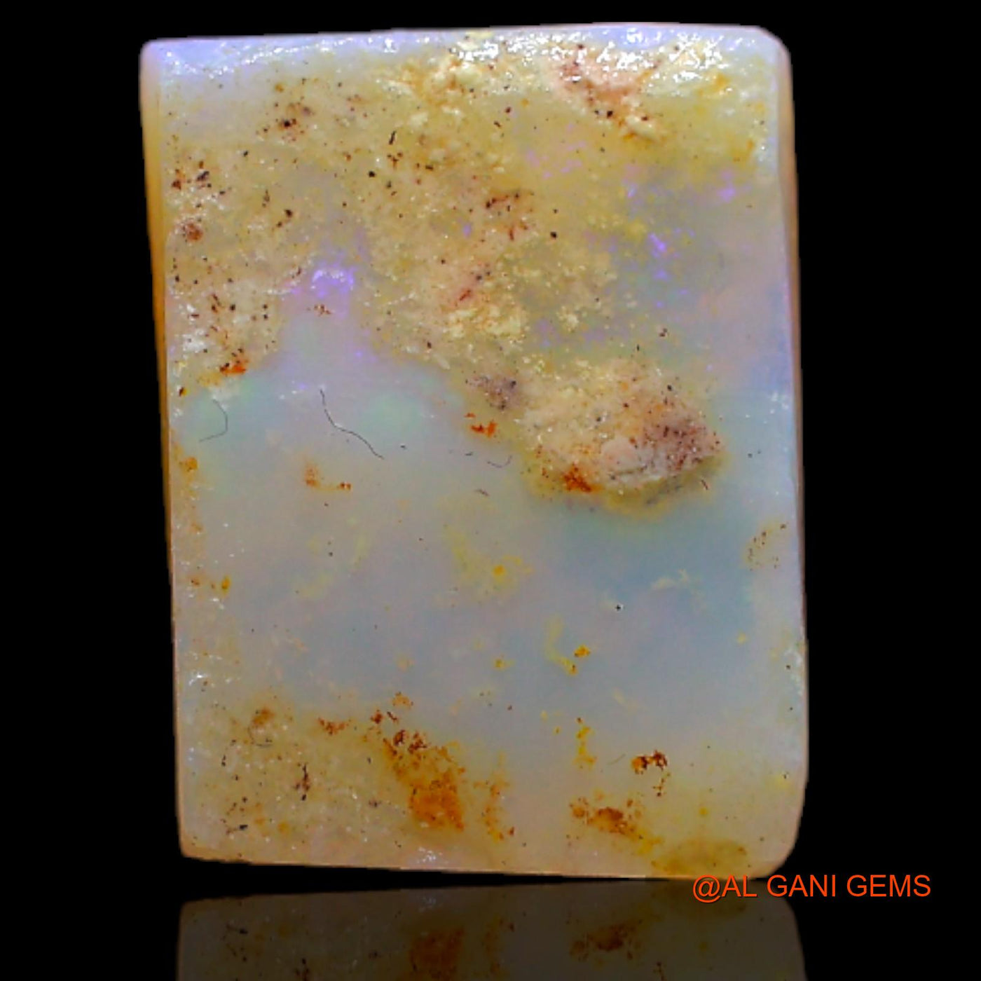 Natural Untreated Fire Opal Loose Gemstone Fancy Rough From Australia 4.10 Cts 13x10x3 mm RB-245