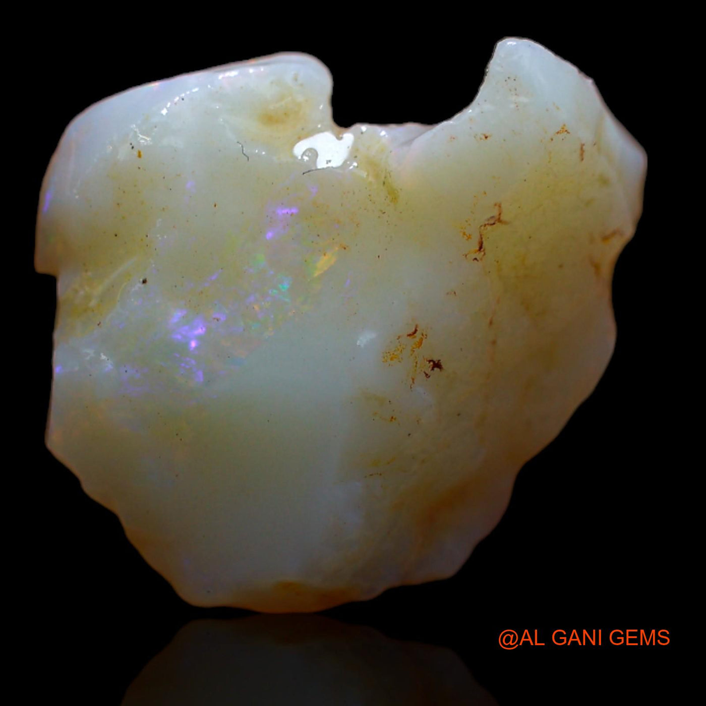 Natural Untreated Fire Opal Loose Gemstone Fancy Rough From Australia 5.40 Cts 15x14x6 mm RB-249