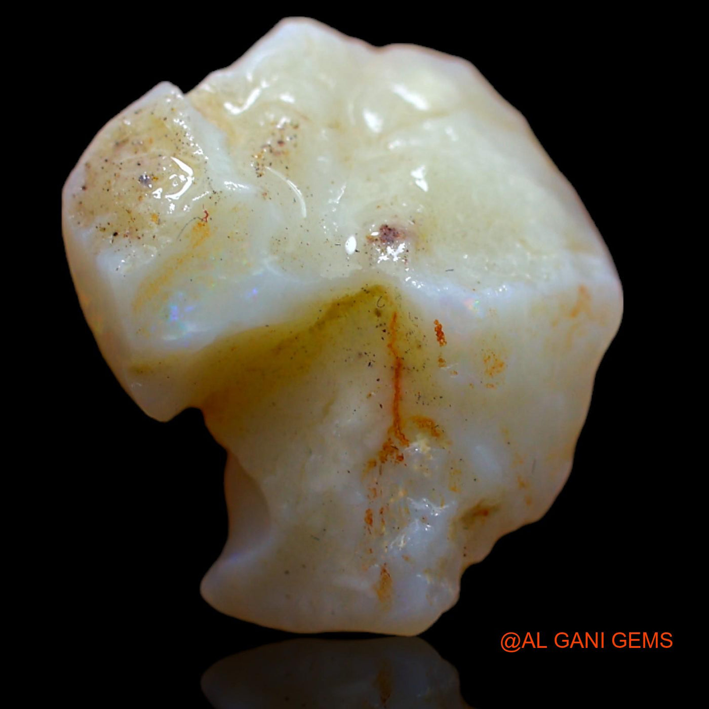 Natural Untreated Fire Opal Loose Gemstone Fancy Rough From Australia 5.40 Cts 15x14x6 mm RB-249
