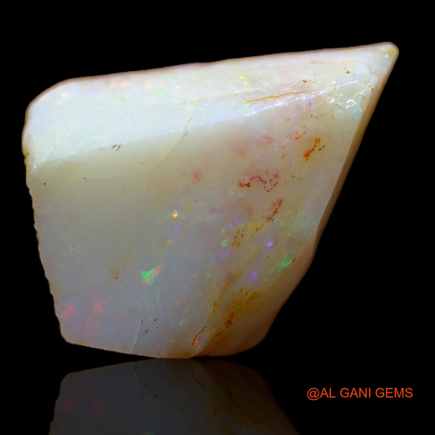 Natural Untreated Fire Opal Loose Gemstone Fancy Rough From Australia 5.15 Cts 14x10x5 mm RB-24