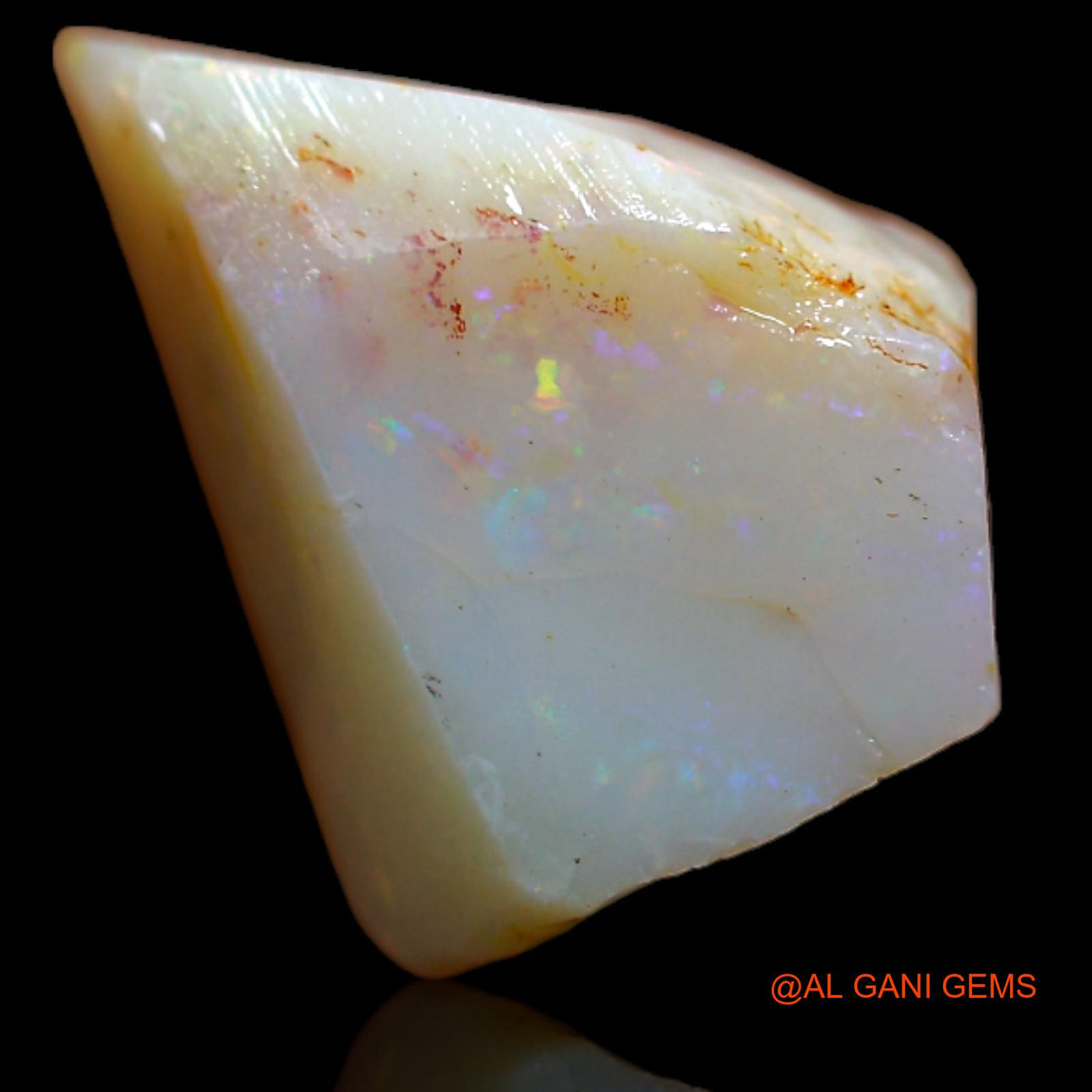 Natural Untreated Fire Opal Loose Gemstone Fancy Rough From Australia 5.15 Cts 14x10x5 mm RB-24