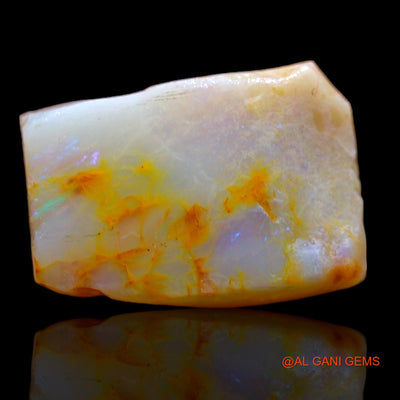 Natural Fire Opal Gemstone 4.30 Cts Loose Fancy Rough From Australia 13x9x4 mm RB-251