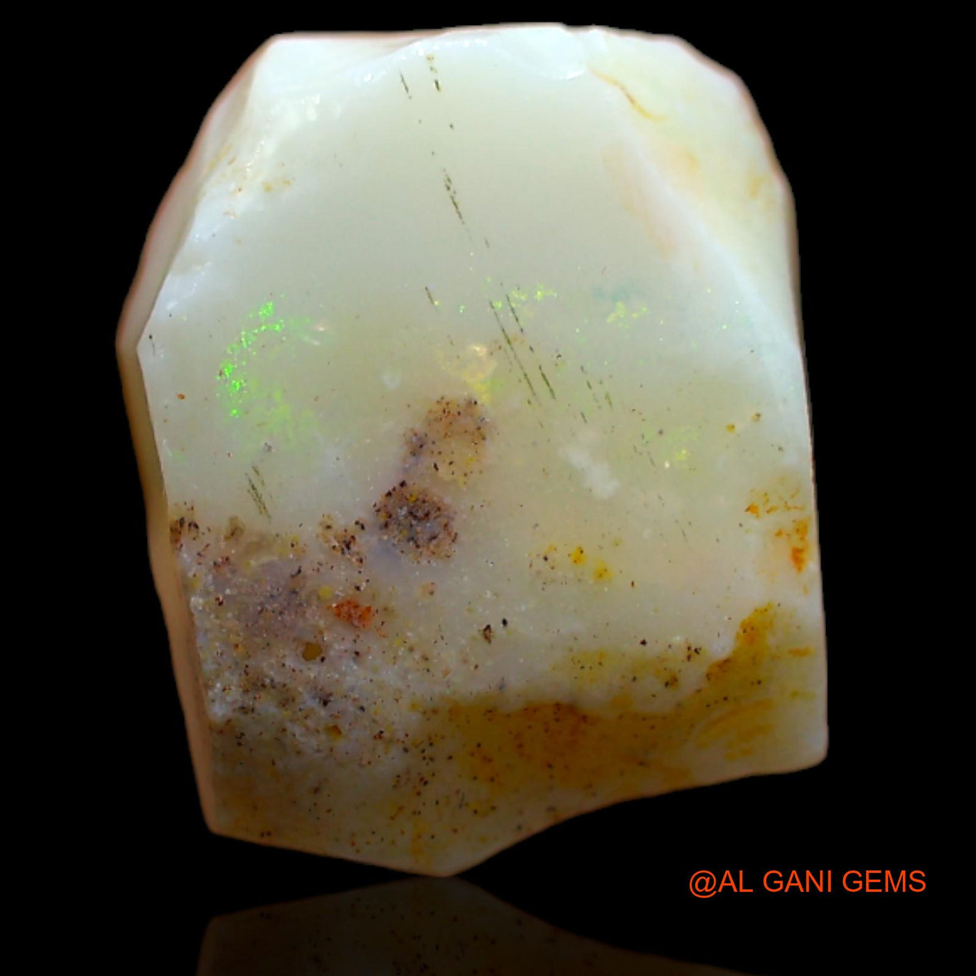 Natural Fire Opal Gemstone 5.40 Cts Loose Fancy Rough From Australia 14x11x5 mm RB-256