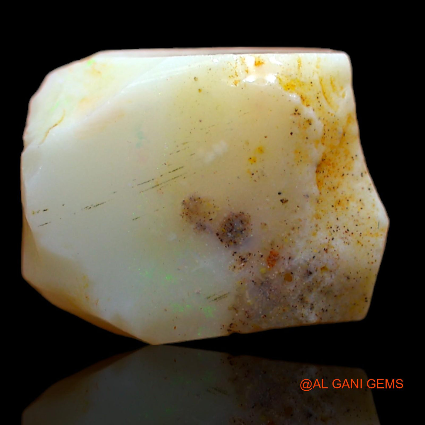 Natural Fire Opal Gemstone 5.40 Cts Loose Fancy Rough From Australia 14x11x5 mm RB-256