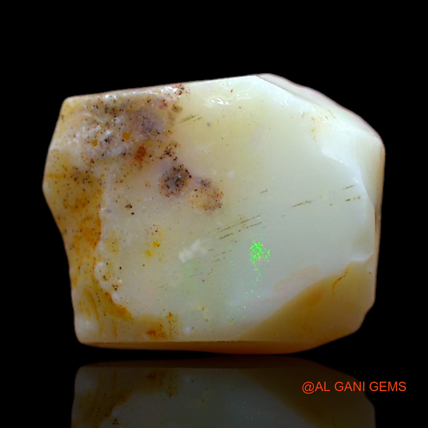 Natural Fire Opal Gemstone 5.40 Cts Loose Fancy Rough From Australia 14x11x5 mm RB-256