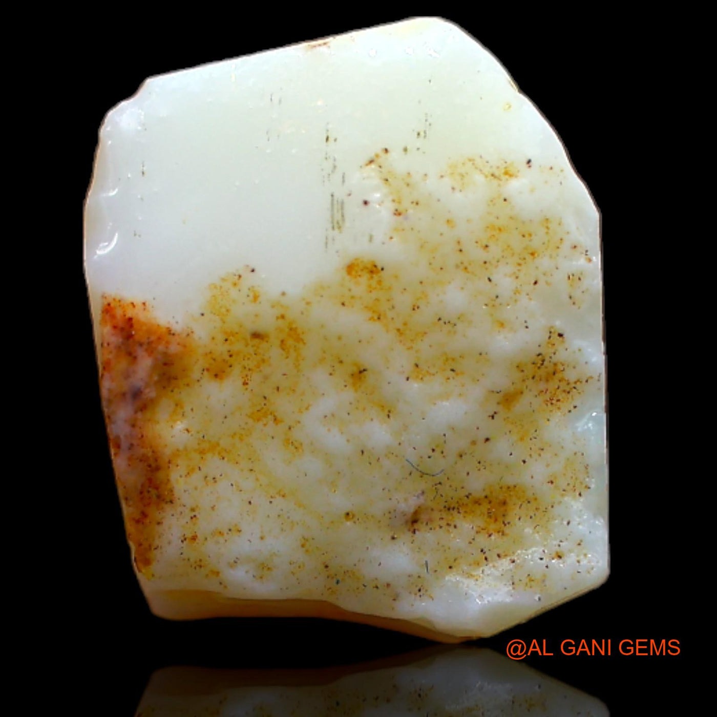 Natural Fire Opal Gemstone 5.40 Cts Loose Fancy Rough From Australia 14x11x5 mm RB-256