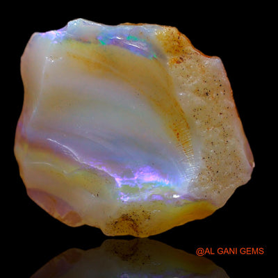Natural Untreated Fire Opal Loose Gemstone Fancy Rough From Australia 4.50 Cts 15x13x6 mm RB-262