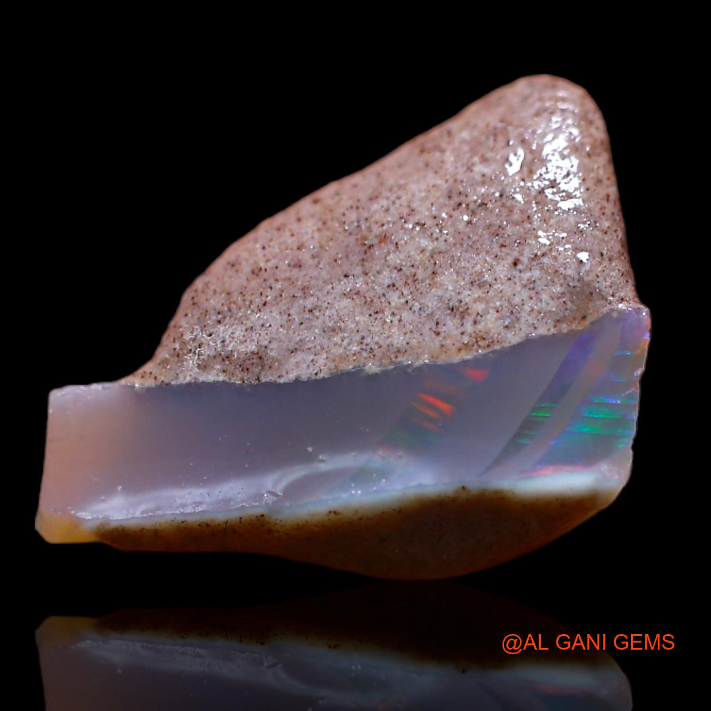 Natural Untreated Fire Opal Loose Gemstone Fancy Rough From Australia 4.50 Cts 15x13x6 mm RB-263
