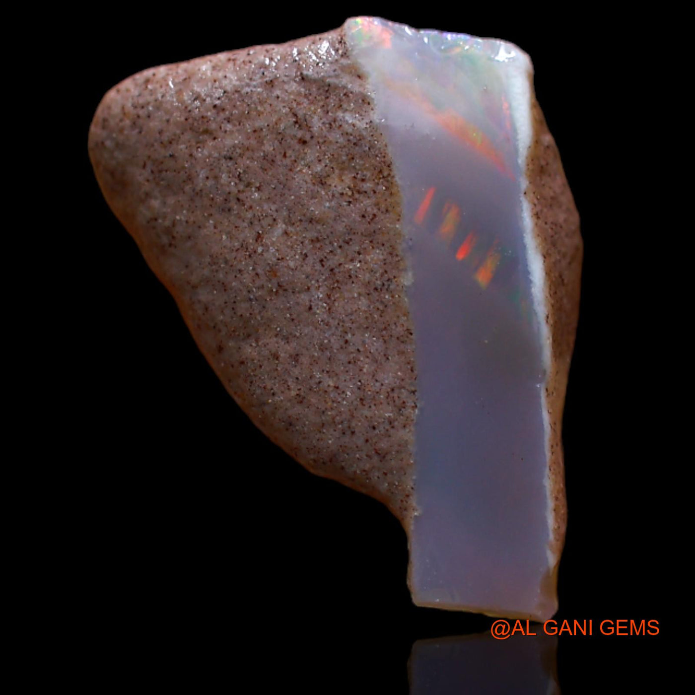 Natural Untreated Fire Opal Loose Gemstone Fancy Rough From Australia 4.50 Cts 15x13x6 mm RB-263