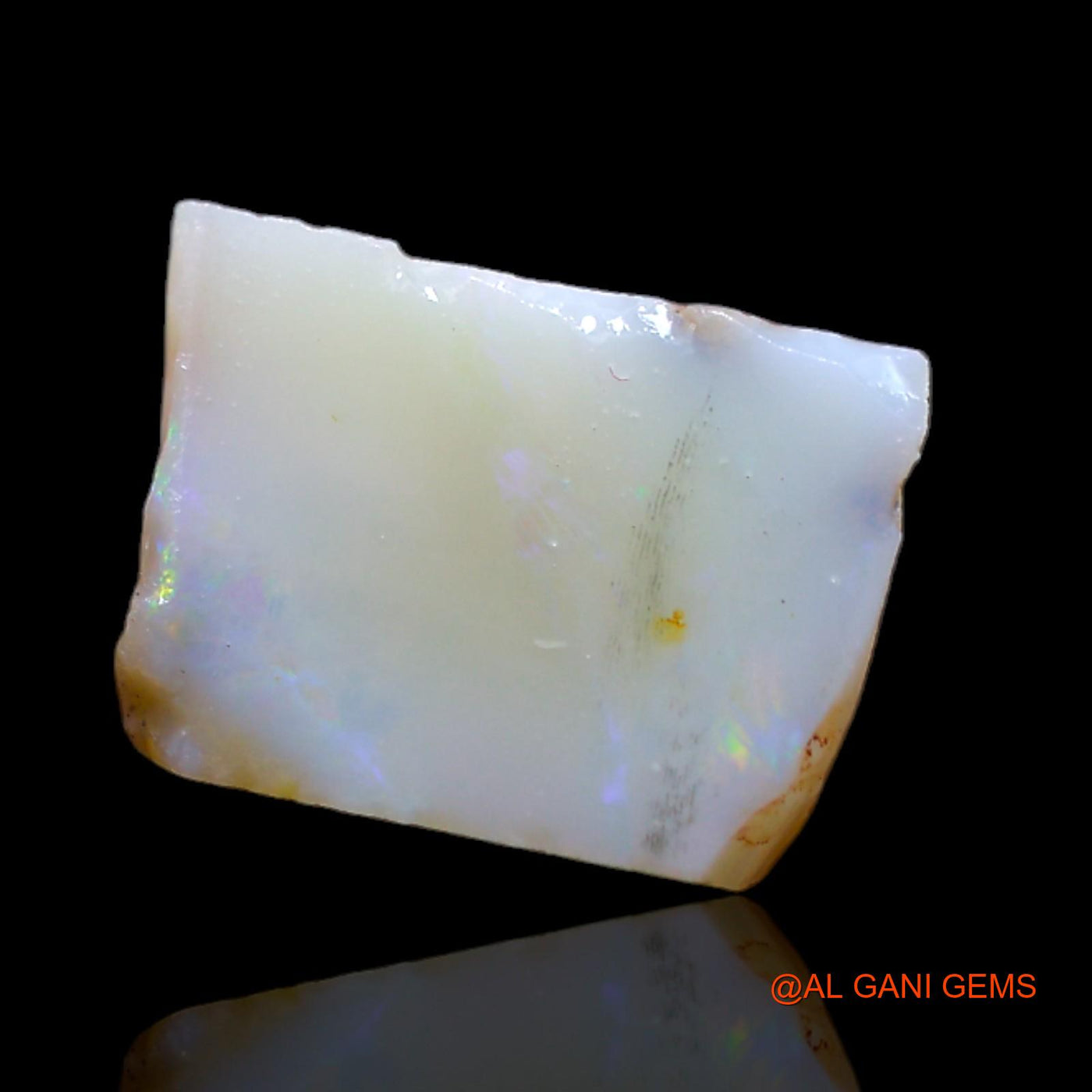 Natural Fire Opal Gemstone 5.00 Cts Loose Fancy Rough From Australia 14x10x5 mm RB-267