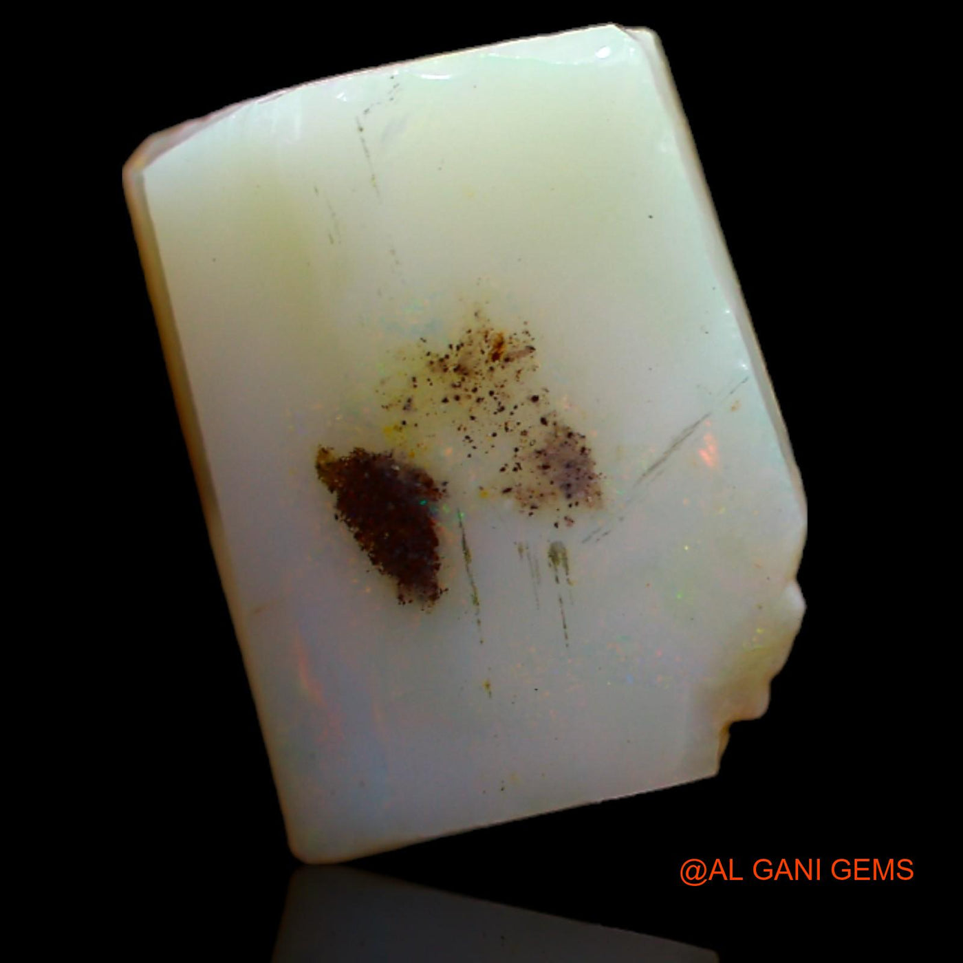 5.45 Cts Natural Australian Fire Opal Loose Gemstone Fancy Rough 13x10x6 mm RB-26