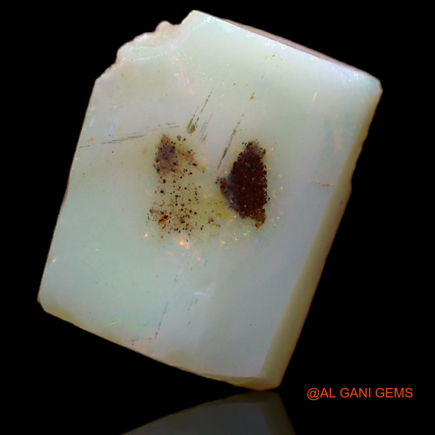 5.45 Cts Natural Australian Fire Opal Loose Gemstone Fancy Rough 13x10x6 mm RB-26