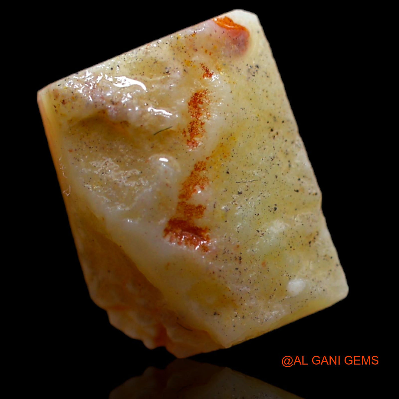 5.45 Cts Natural Australian Fire Opal Loose Gemstone Fancy Rough 13x10x6 mm RB-26