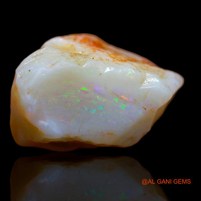 Natural Fire Opal Gemstone 9.00 Cts Loose Fancy Rough From Australia 16x11x10 mm RB-281