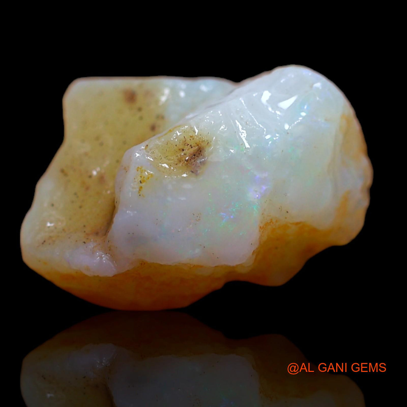 7.60 Cts Natural Australian Fire Opal Fancy Rough Loose Gemstone For Jewelry 14x11x8 mm RB-283