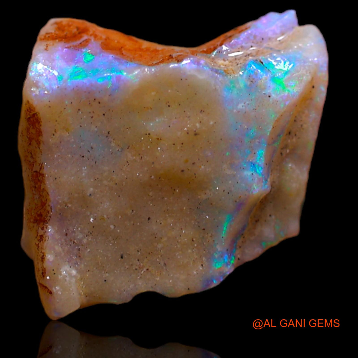 Natural Untreated Fire Opal Loose Gemstone Fancy Rough From Australia 4.00 Cts 13x12x4 mm RB-284