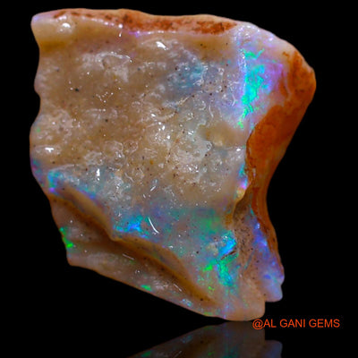 Natural Untreated Fire Opal Loose Gemstone Fancy Rough From Australia 4.00 Cts 13x12x4 mm RB-284