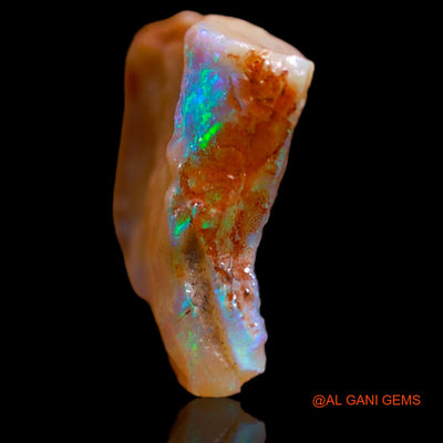 Natural Untreated Fire Opal Loose Gemstone Fancy Rough From Australia 4.00 Cts 13x12x4 mm RB-284