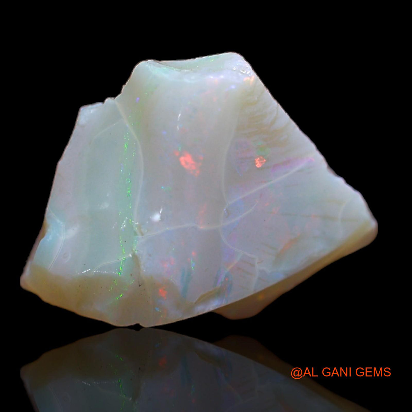 Natural Fire Opal Gemstone 5.80 Cts Loose Fancy Rough From Australia 15x14x6 mm RB-285