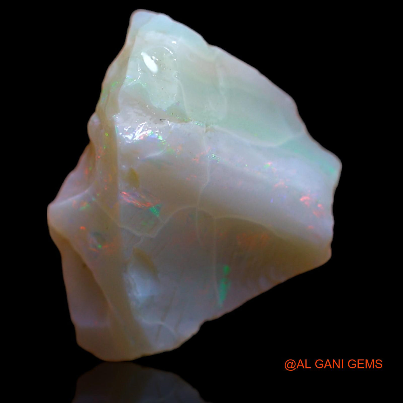 Natural Fire Opal Gemstone 5.80 Cts Loose Fancy Rough From Australia 15x14x6 mm RB-285