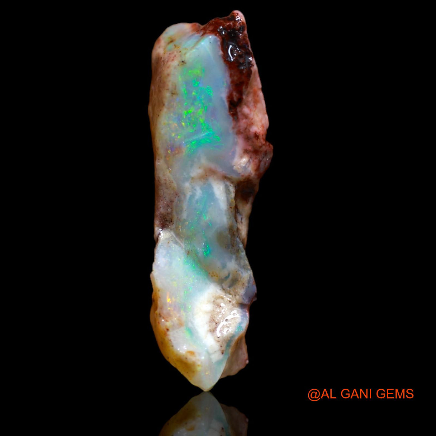 5.20 Cts Natural Australian Fire Opal Loose Gemstone Fancy Rough 22x7x6 mm RB-286