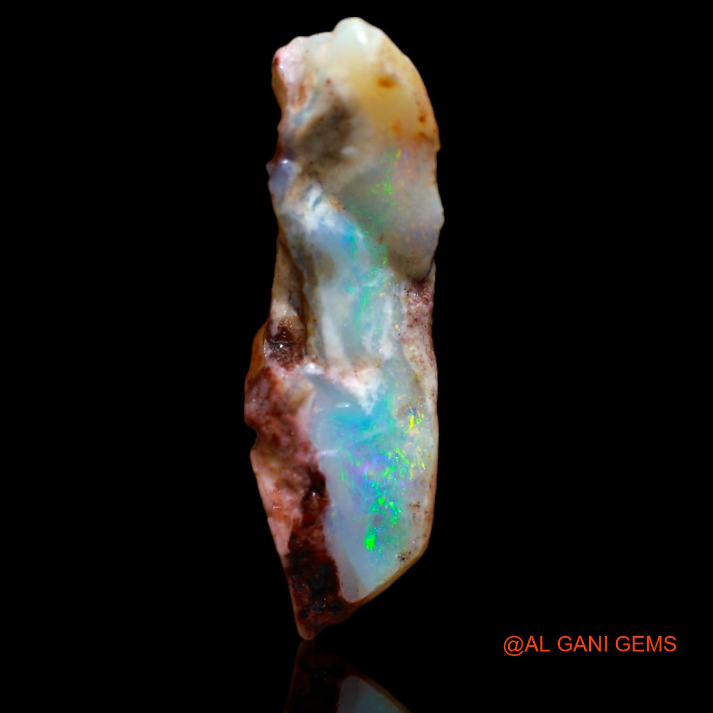 5.20 Cts Natural Australian Fire Opal Loose Gemstone Fancy Rough 22x7x6 mm RB-286