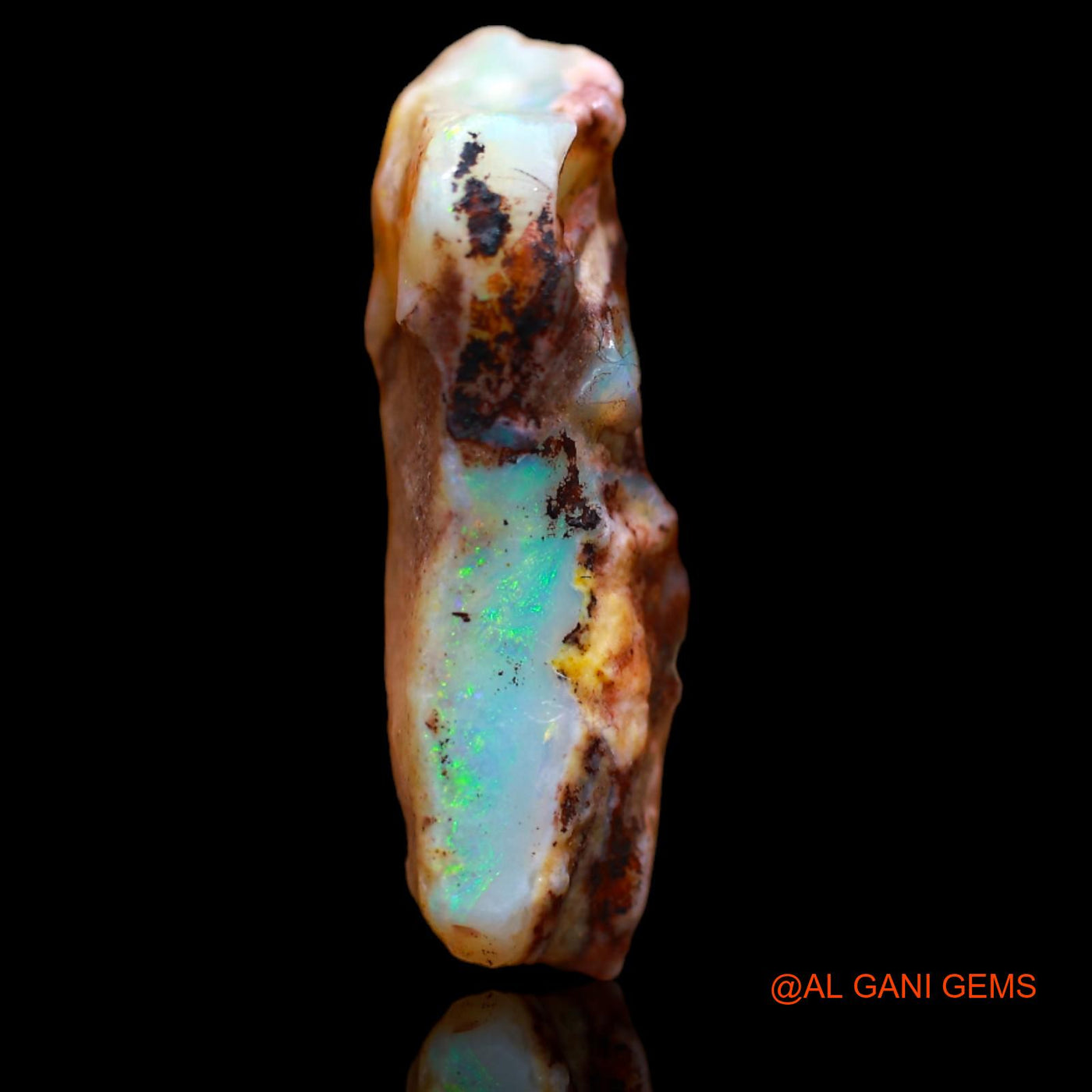 5.20 Cts Natural Australian Fire Opal Loose Gemstone Fancy Rough 22x7x6 mm RB-286