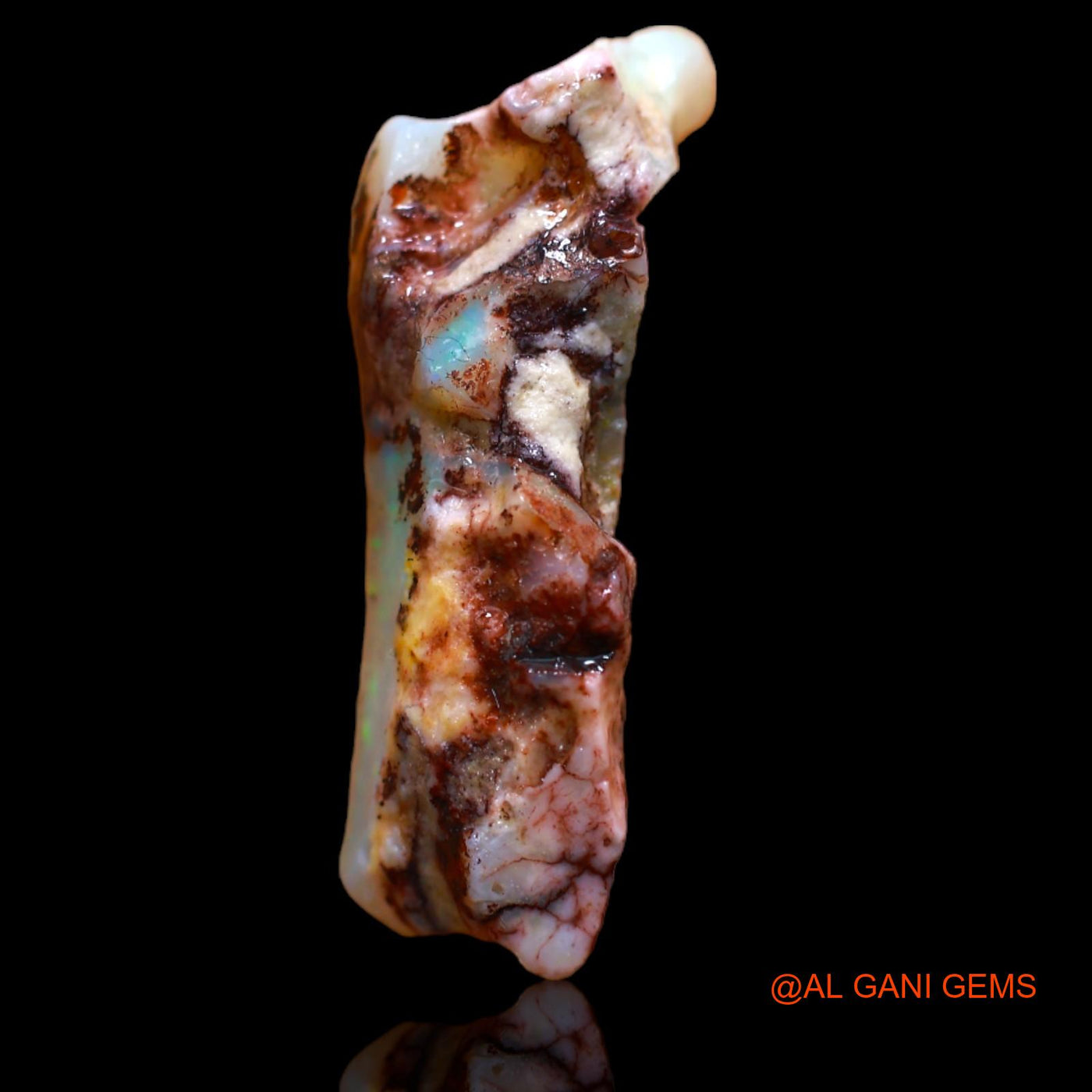 5.20 Cts Natural Australian Fire Opal Loose Gemstone Fancy Rough 22x7x6 mm RB-286
