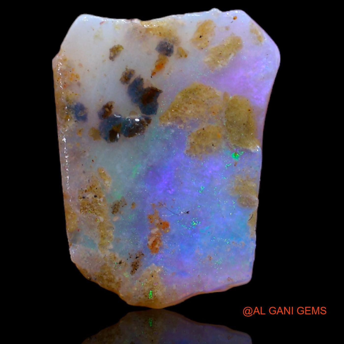 2.70 Cts Natural Australian Fire Opal Fancy Rough Loose Gemstone For Jewelry 15x11x2 mm RB-287