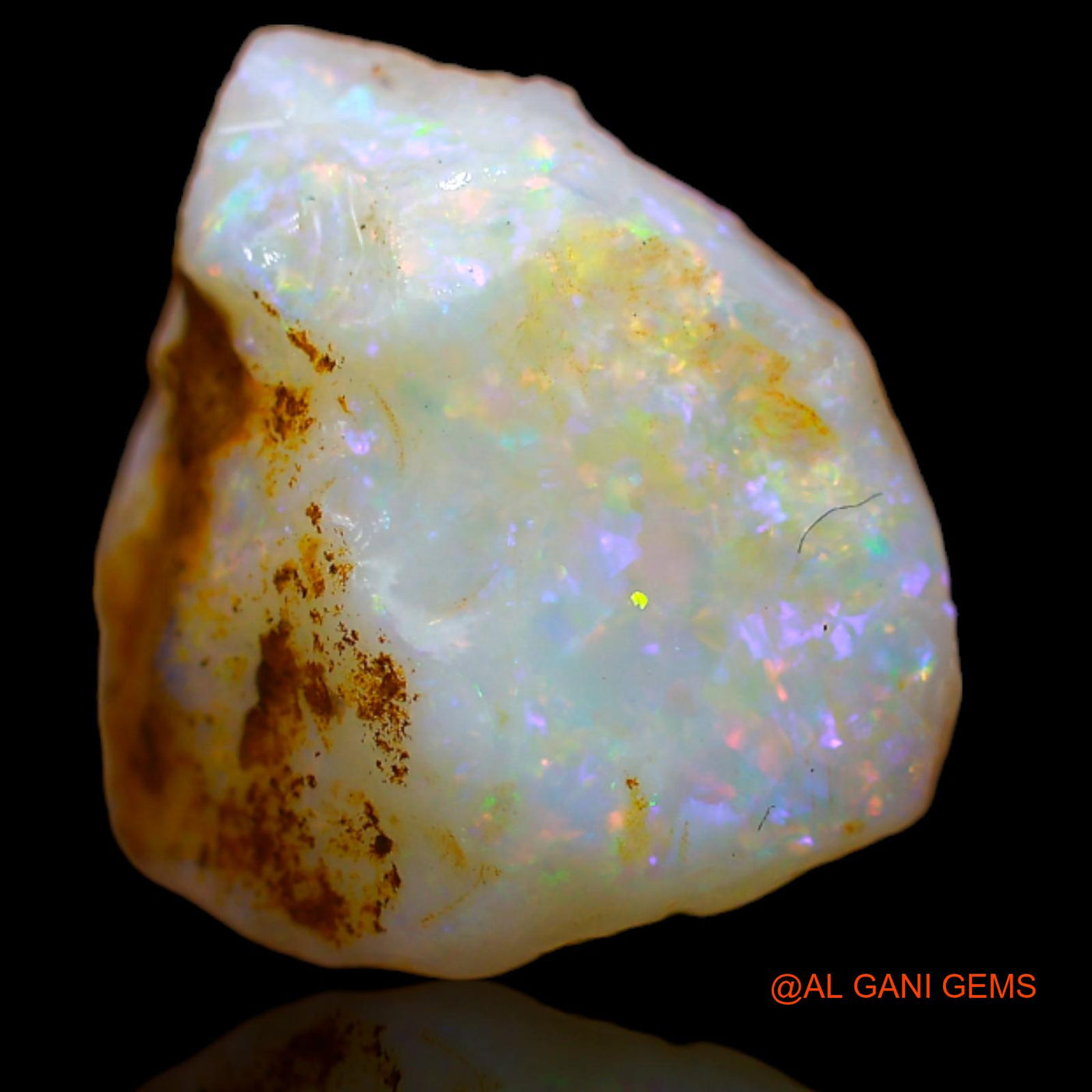 Natural Untreated Fire Opal Loose Gemstone Fancy Rough From Australia 6.70 Cts 13x13x7 mm RB-293
