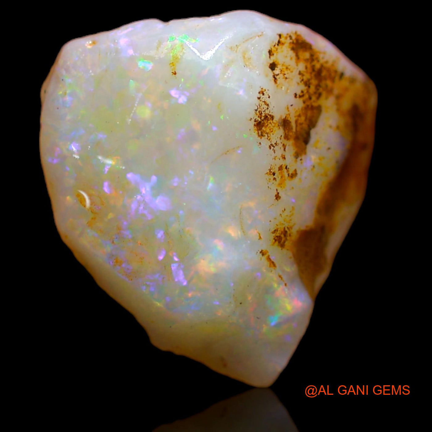 Natural Untreated Fire Opal Loose Gemstone Fancy Rough From Australia 6.70 Cts 13x13x7 mm RB-293