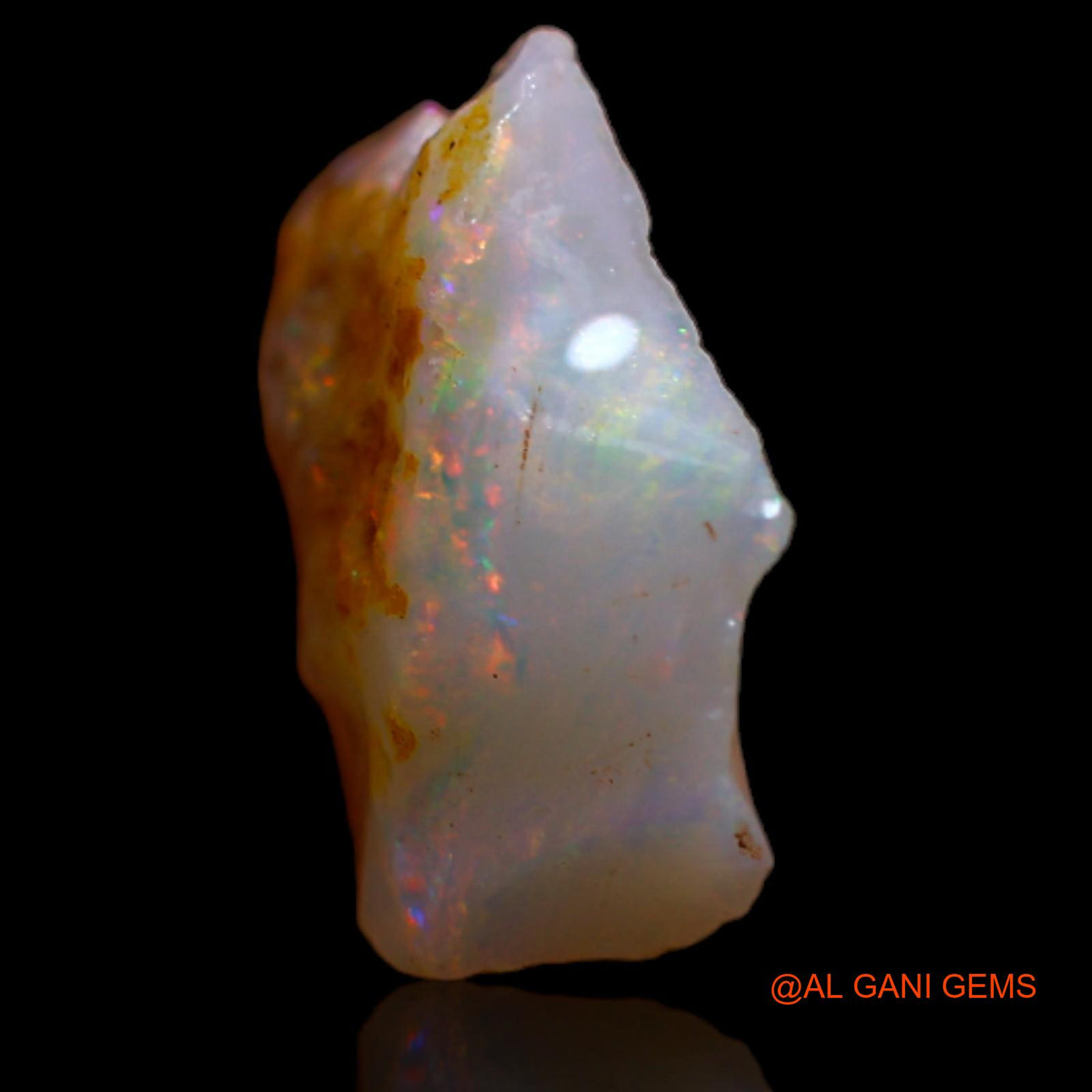 2.45 Cts Unheated Australian Fire Opal Loose Gemstone Fancy Rough Natural 11x9x4 mm RB-2