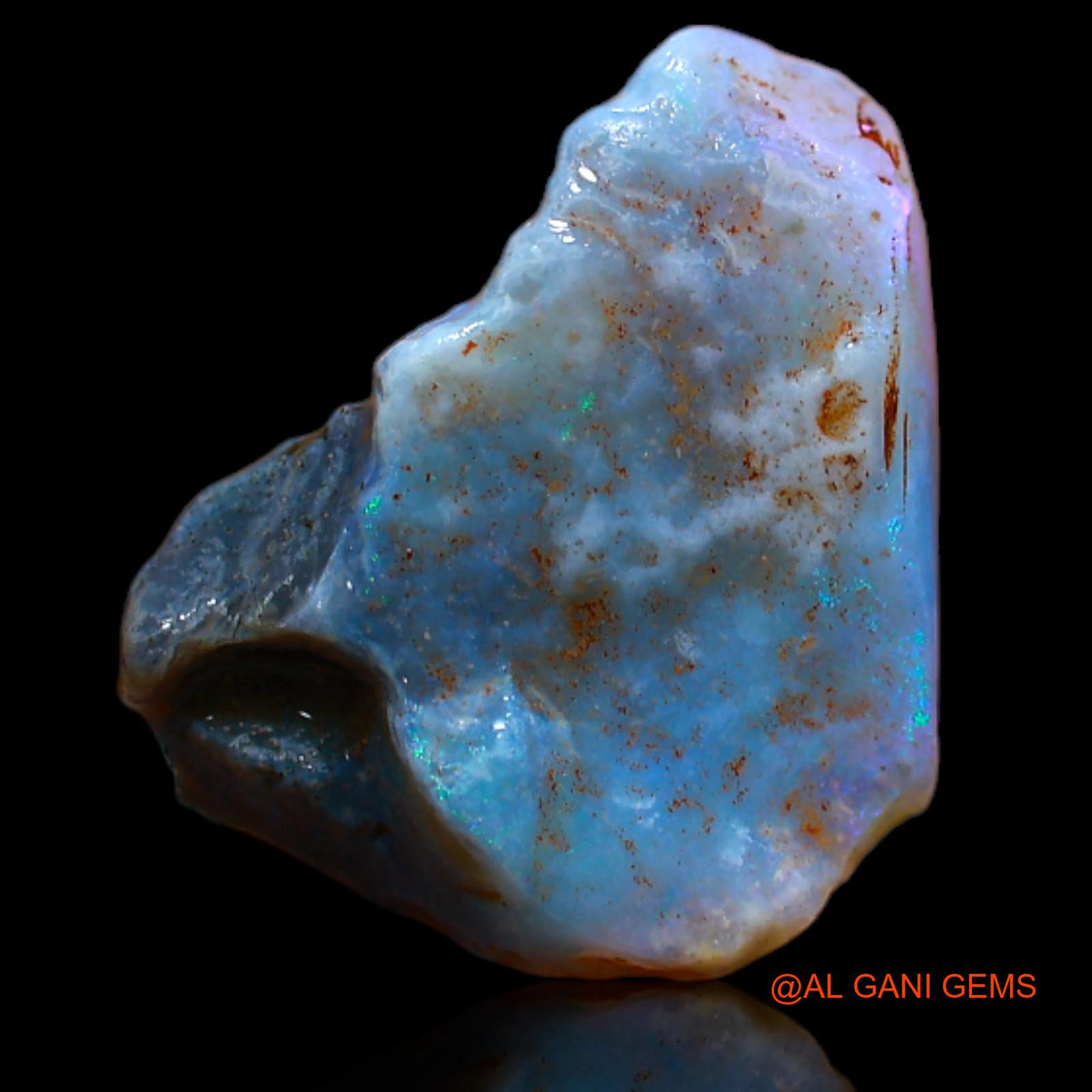 5.70 Cts Natural Australian Fire Opal Loose Gemstone Fancy Rough 17x14x6 mm RB-301