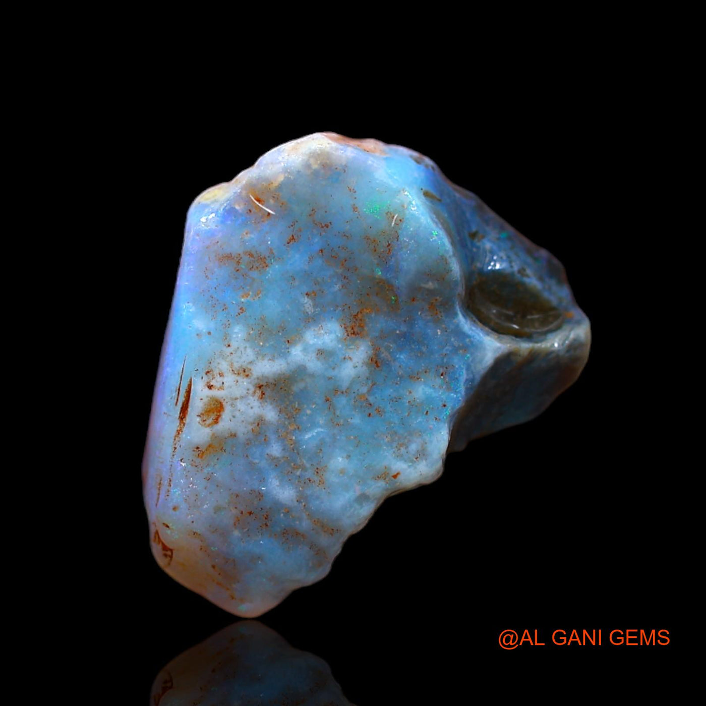 5.70 Cts Natural Australian Fire Opal Loose Gemstone Fancy Rough 17x14x6 mm RB-301
