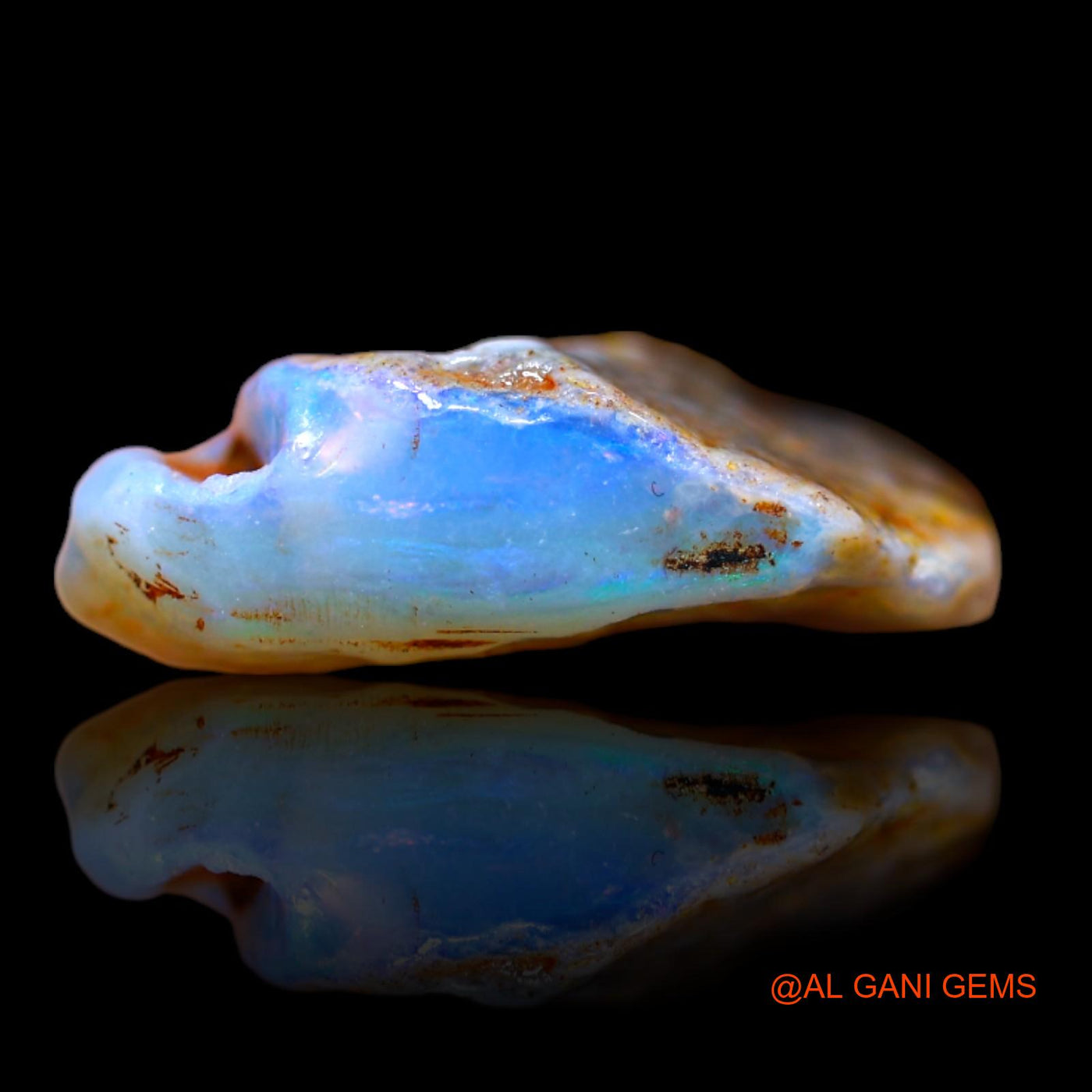 5.70 Cts Natural Australian Fire Opal Loose Gemstone Fancy Rough 17x14x6 mm RB-301