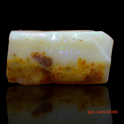 Natural Fire Opal Gemstone 4.40 Cts Loose Fancy Rough From Australia 16x8x4 mm RB-302