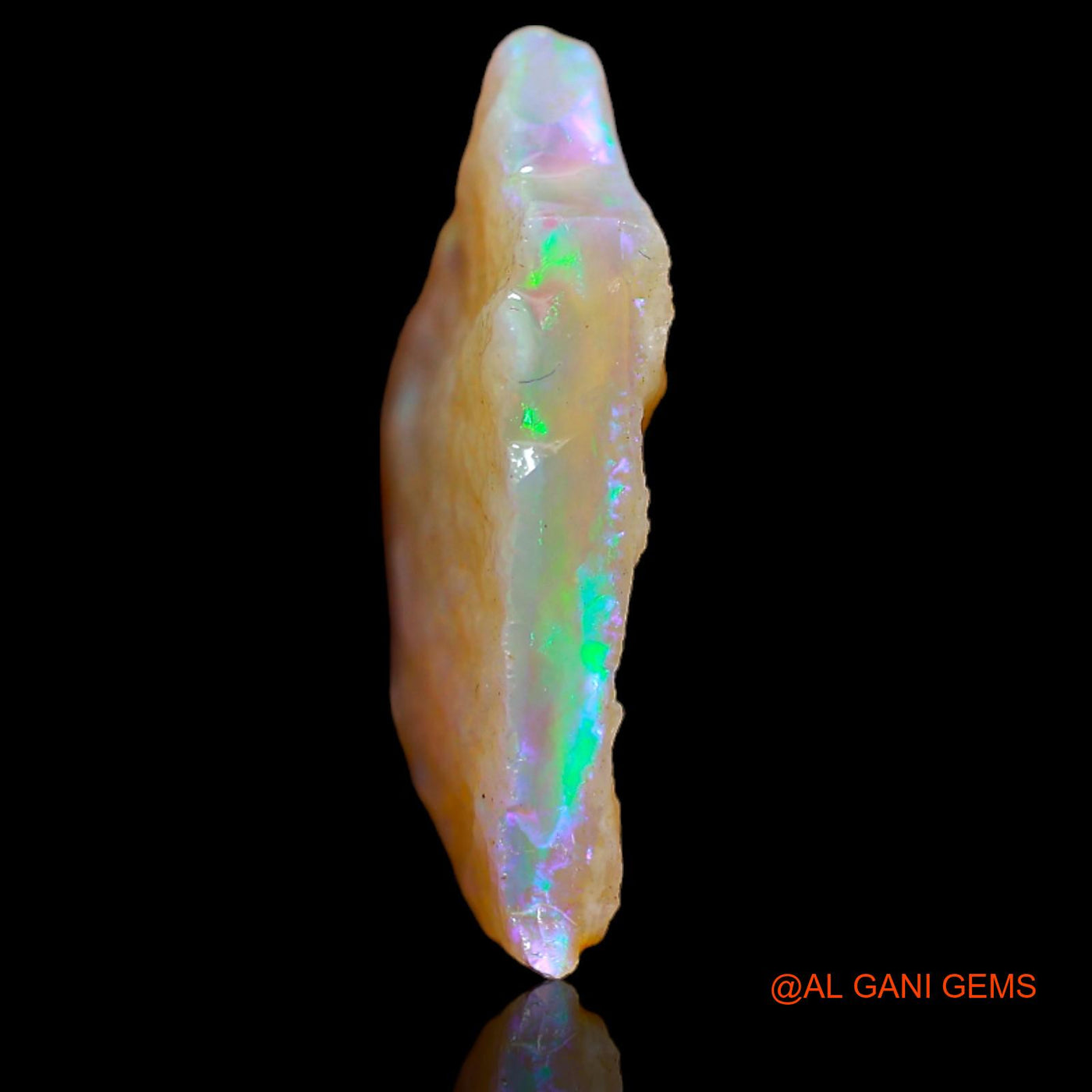 3.60 Cts Natural Australian Fire Opal Fancy Rough Loose Gemstone For Jewelry 15x14x3 mm RB-304