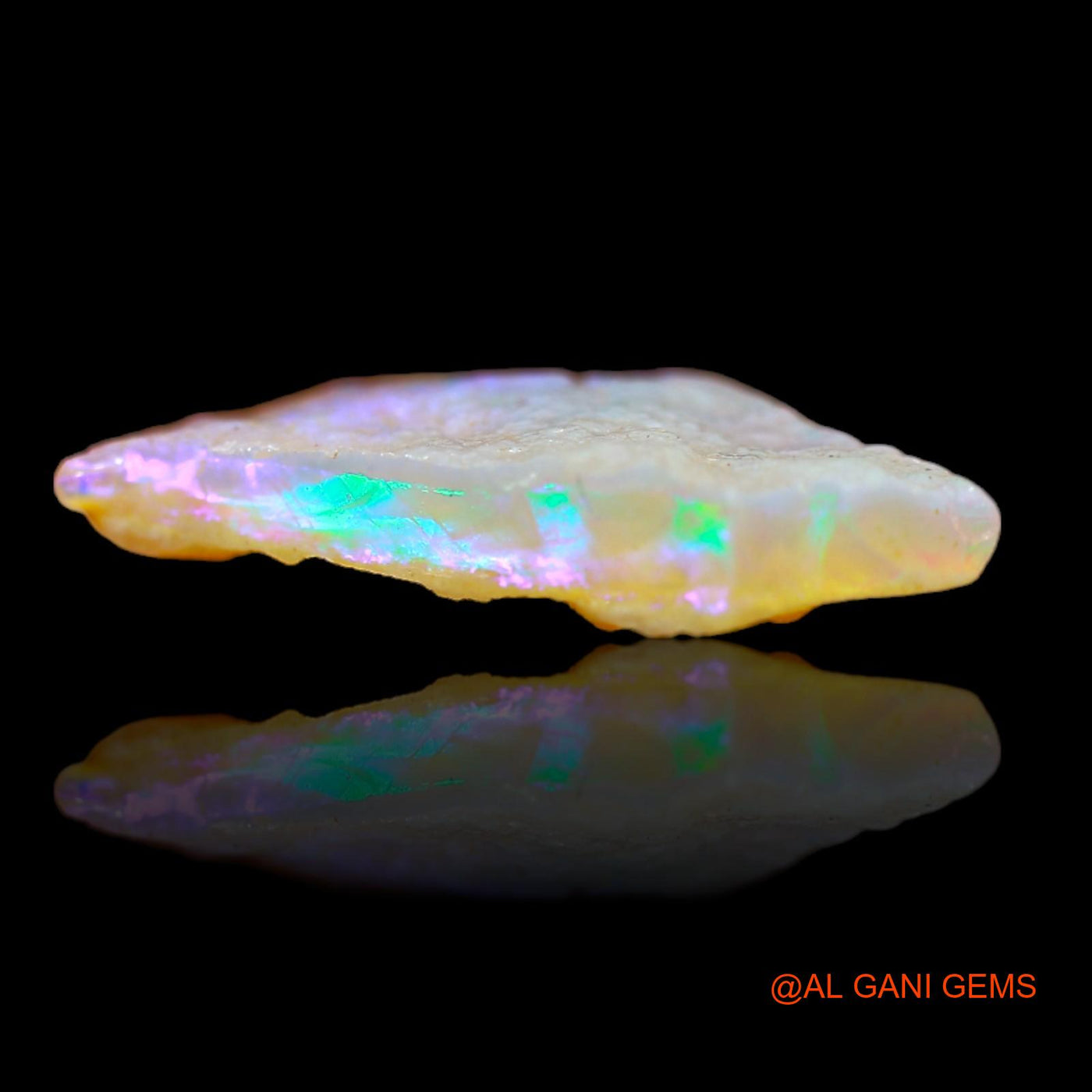 3.60 Cts Natural Australian Fire Opal Fancy Rough Loose Gemstone For Jewelry 15x14x3 mm RB-304