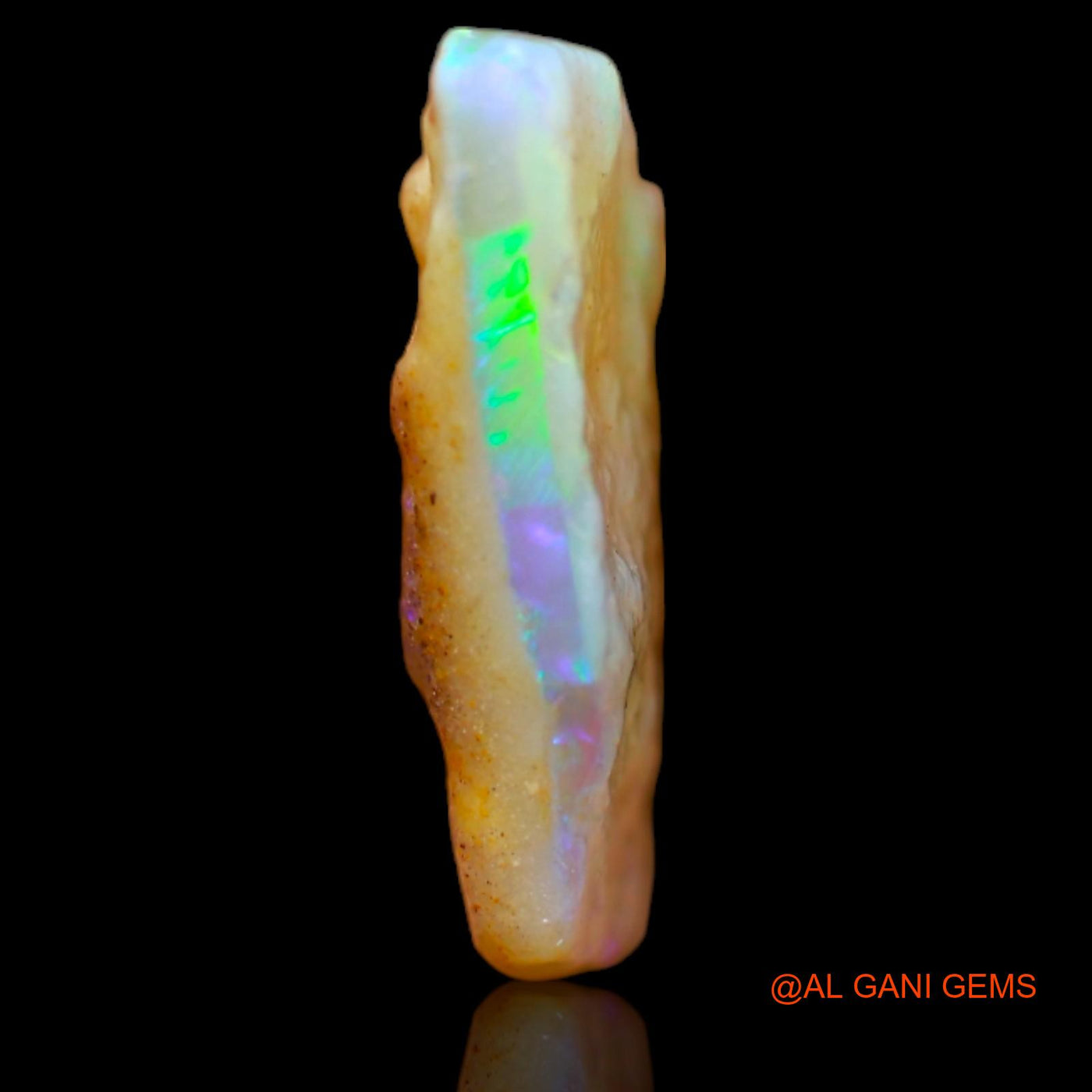 3.60 Cts Natural Australian Fire Opal Fancy Rough Loose Gemstone For Jewelry 15x14x3 mm RB-304