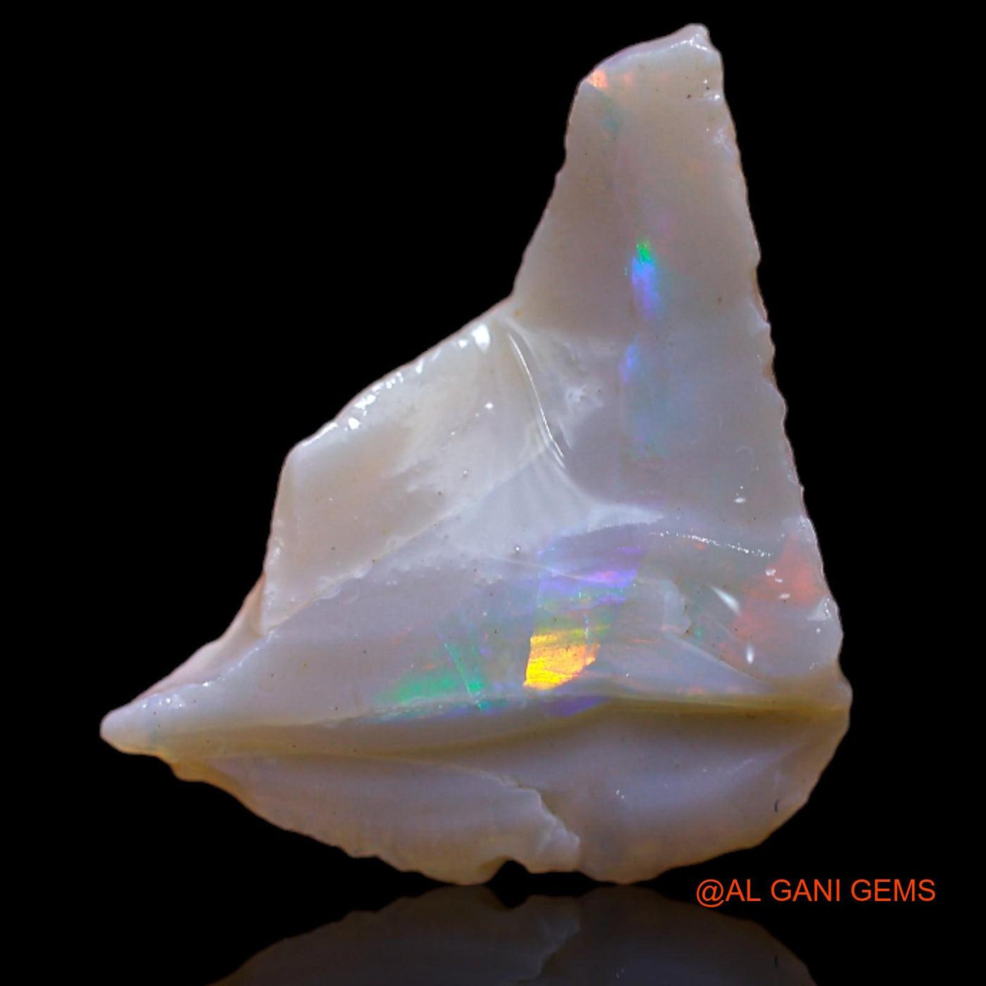 Natural Fire Opal Gemstone 3.70 Cts Loose Fancy Rough From Australia 17x15x5 mm RB-309
