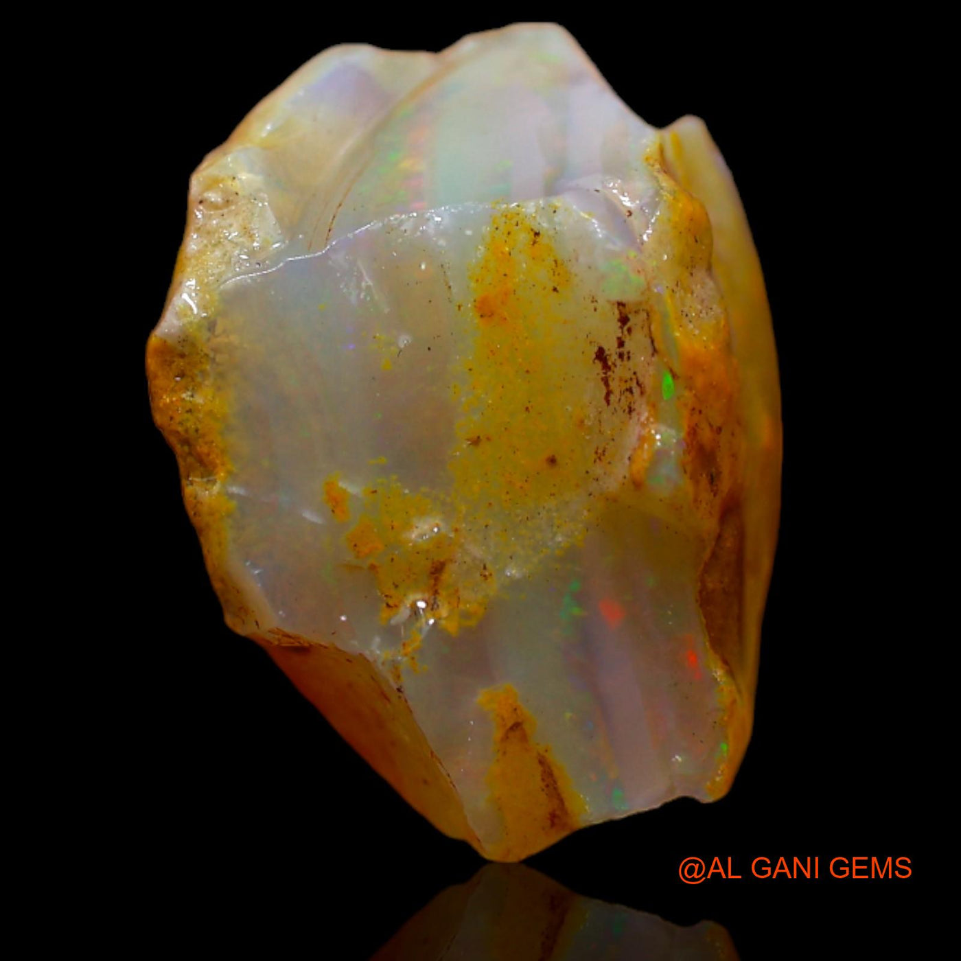 8.00 Cts Natural Australian Fire Opal Loose Gemstone Fancy Rough 16x14x9 mm RB-313