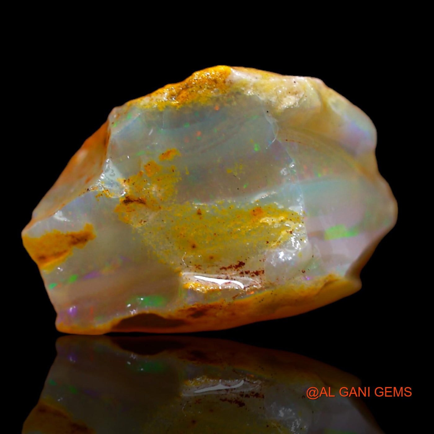 8.00 Cts Natural Australian Fire Opal Loose Gemstone Fancy Rough 16x14x9 mm RB-313