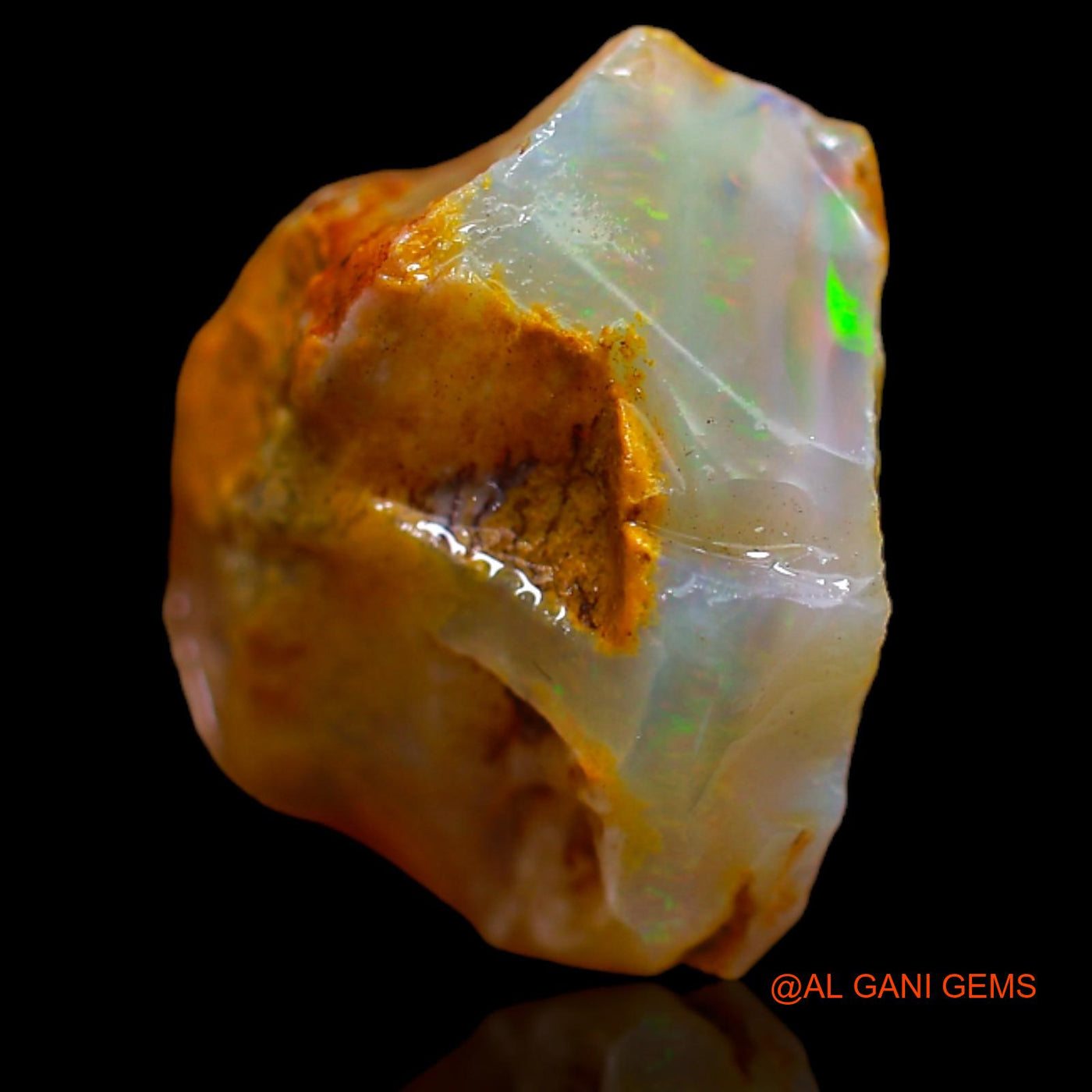 8.00 Cts Natural Australian Fire Opal Loose Gemstone Fancy Rough 16x14x9 mm RB-313