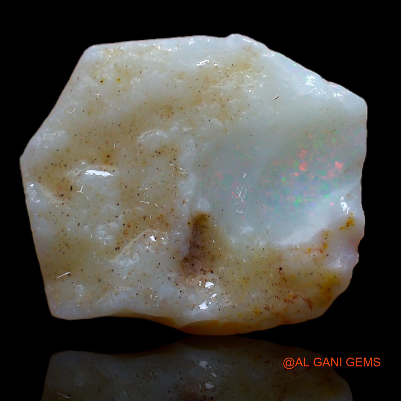 4.10 Cts Natural Australian Fire Opal Loose Gemstone Fancy Rough 15x13x3 mm RB-317