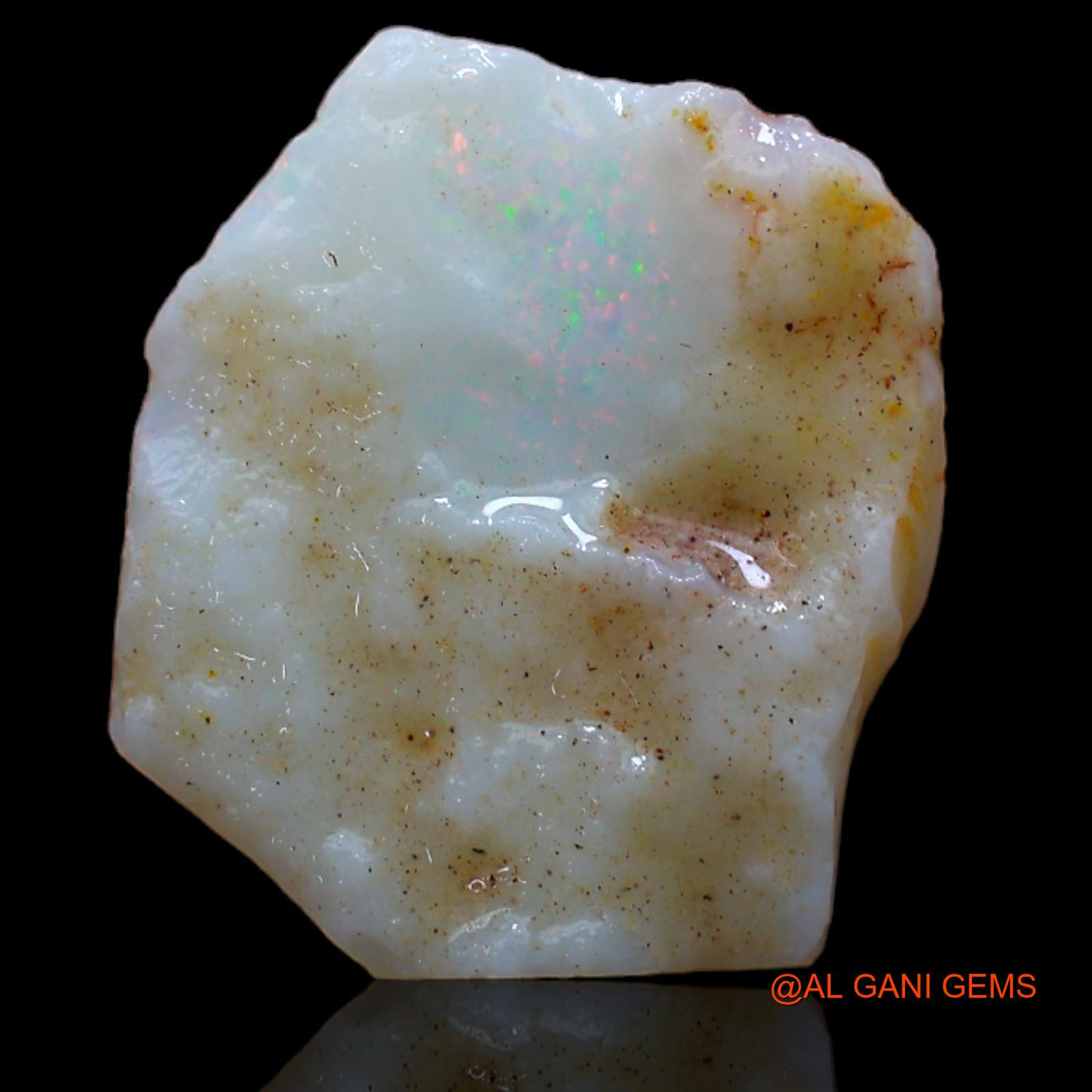 4.10 Cts Natural Australian Fire Opal Loose Gemstone Fancy Rough 15x13x3 mm RB-317