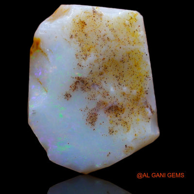 Natural Fire Opal Gemstone 5.00 Cts Loose Fancy Rough From Australia 16x12x3 mm RB-327