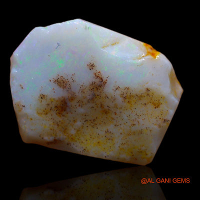Natural Fire Opal Gemstone 5.00 Cts Loose Fancy Rough From Australia 16x12x3 mm RB-327